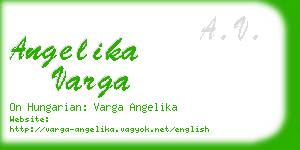 angelika varga business card